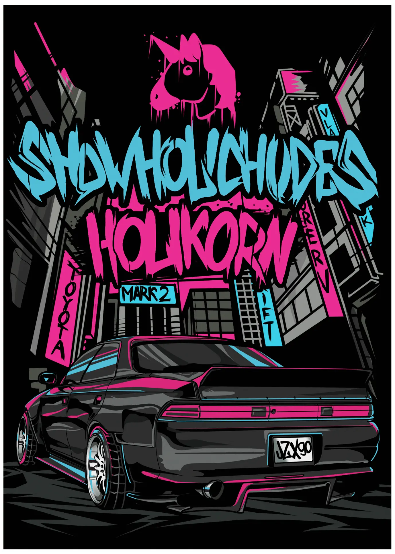 Наклейка Toyota Mark2 JZX90 Tourer V